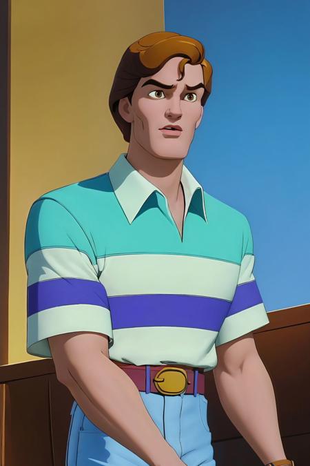 peter parker collared shirt, striped shirt