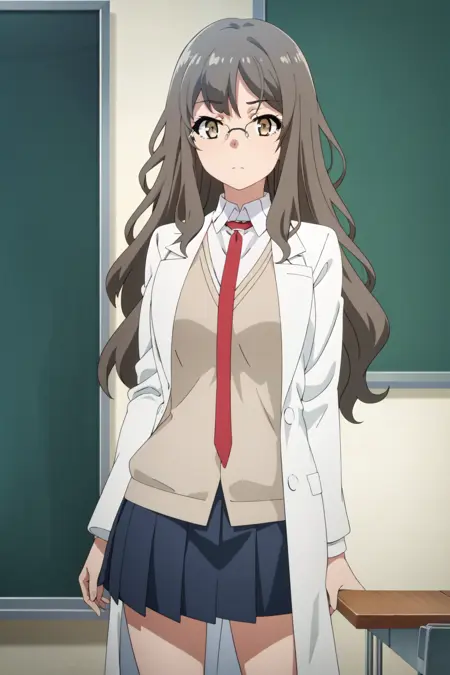 Rio Futaba / 双葉 理央 ( Rascal Does Not Dream of Bunny Girl Senpai / 青春ブタ野郎はバニーガール先輩の夢を見ない / Seishun Buta Yarou wa Bunny Girl Senpai no Yume wo Minai ) Anime Design