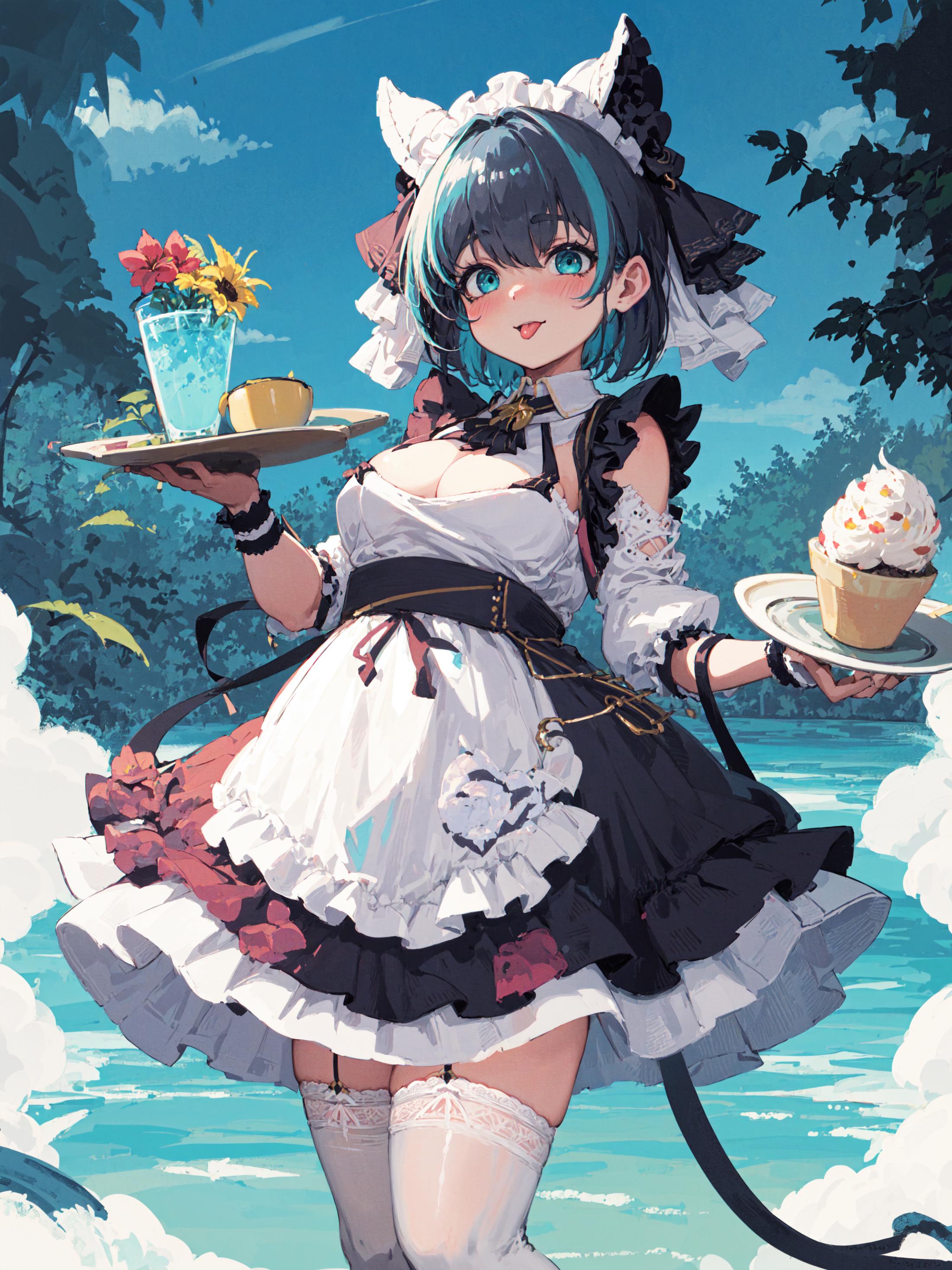 Cheshire | Azur lane | 4 outfits  image by GalaxyCoffee