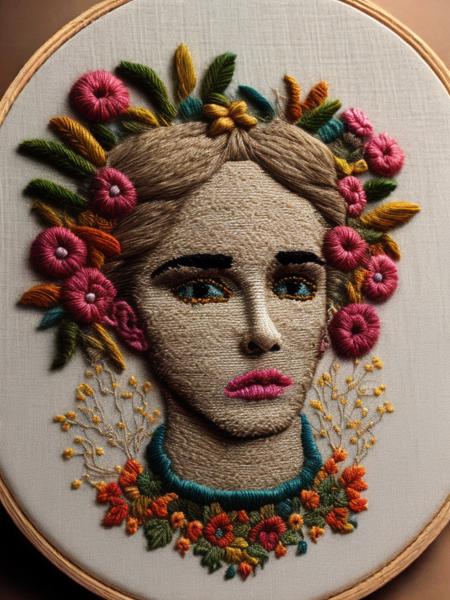 <lora:NEEDLEPOINT:1>NEEDLEPOINT style a mix of needlepoint and macrame, trump's hairless back