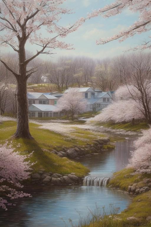 scenic landscape of a spring in northeast  by Costa Dvorezky , Eva Svankmajerova , Sydney Parkinson