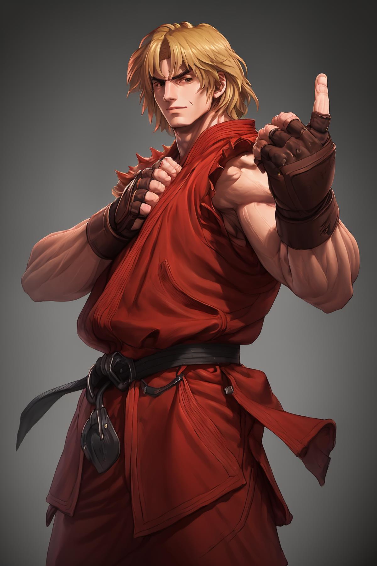 Ken Masters - Street Fighter Character - v1.0 | Stable Diffusion LoRA ...