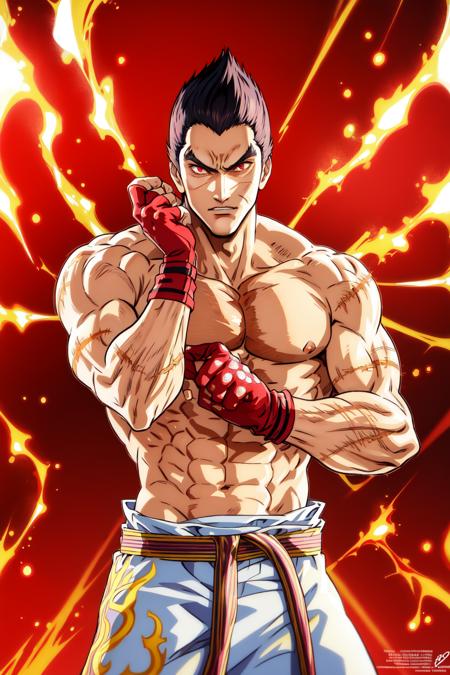 kazuya mishima tekken fanart by busasami