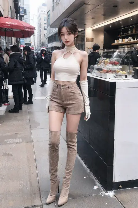 flannel_boots  绒面/麂皮材质过膝靴