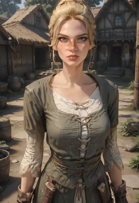 Gerdur, Riverwood's lumber mill owner, (Skyrim), LoRA, PonyXL