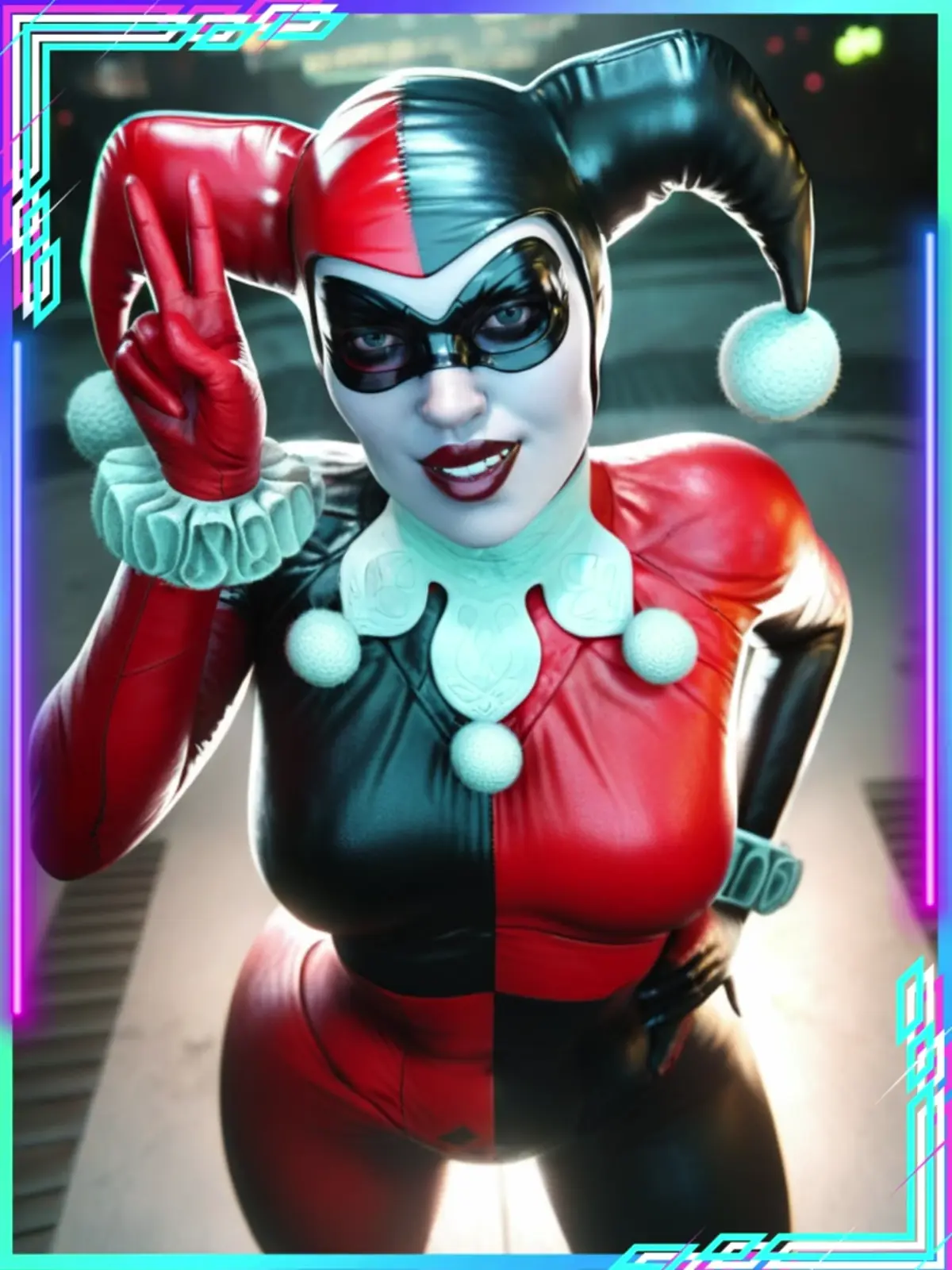 Harley Quinn Smitty XL PONY COMMISSION by YeiyeiArt PONY