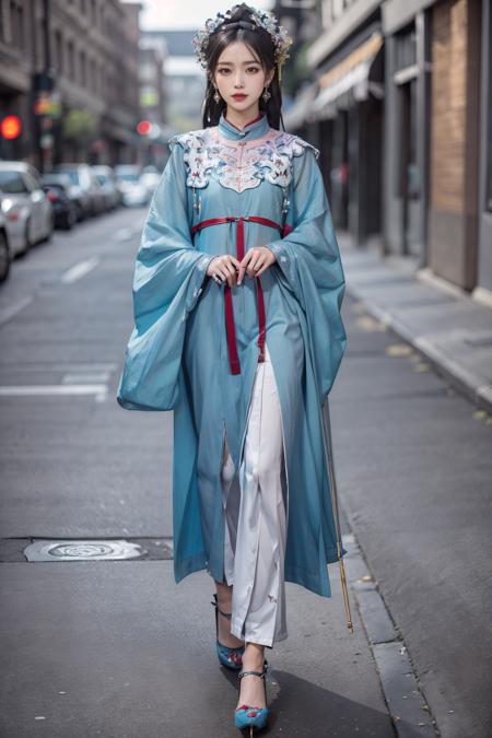 blue hanfu