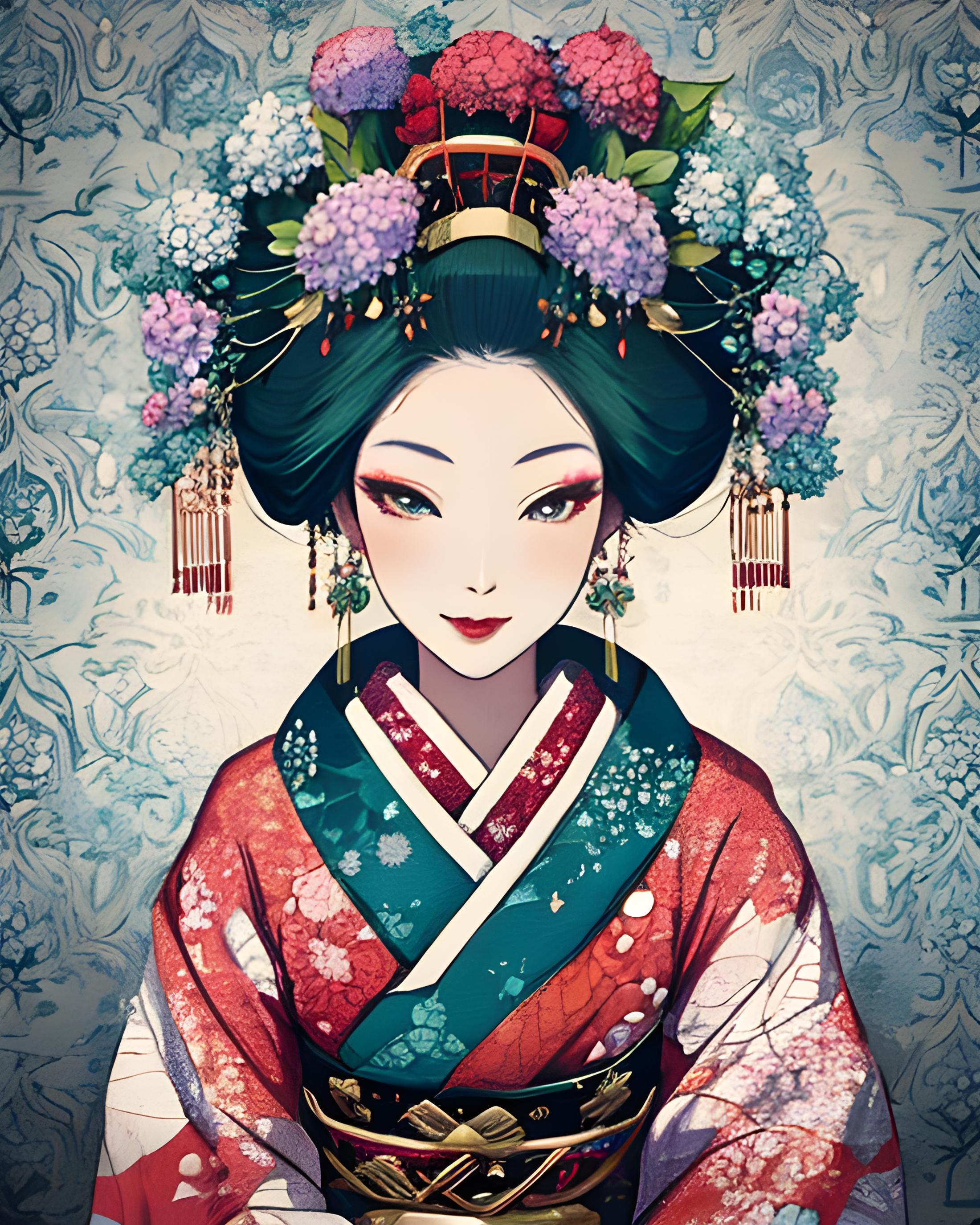 Oiran Traditional Fashion image by KimiKoro