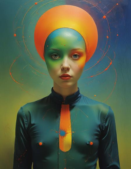 (by Victor Moscoso and by Craigie Aitchison:1.5), perceptive, angry, dance, tinted, stun, veiled, nanoparticle, warp, abandon, hyperspace