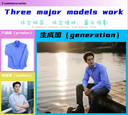 E-commerce series: cloth change指定模特场景换装