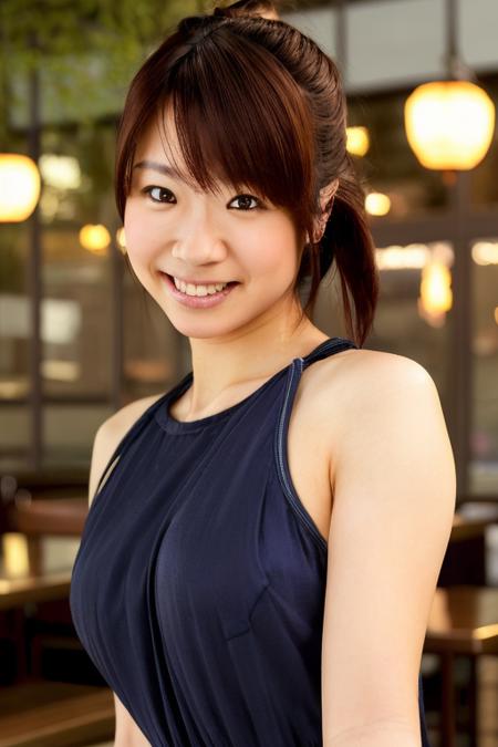 sfw, masterpiece, best quality, ultra high res, ultra detail, realistic, photorealistic, ultra realistic, professional lighting, depth of field,  hikari, 1girl, 1boy, dynamic pose, dynamic angle, extreme detailed face, perfect face, smile:0.2, casual dress, dinner, restaurant