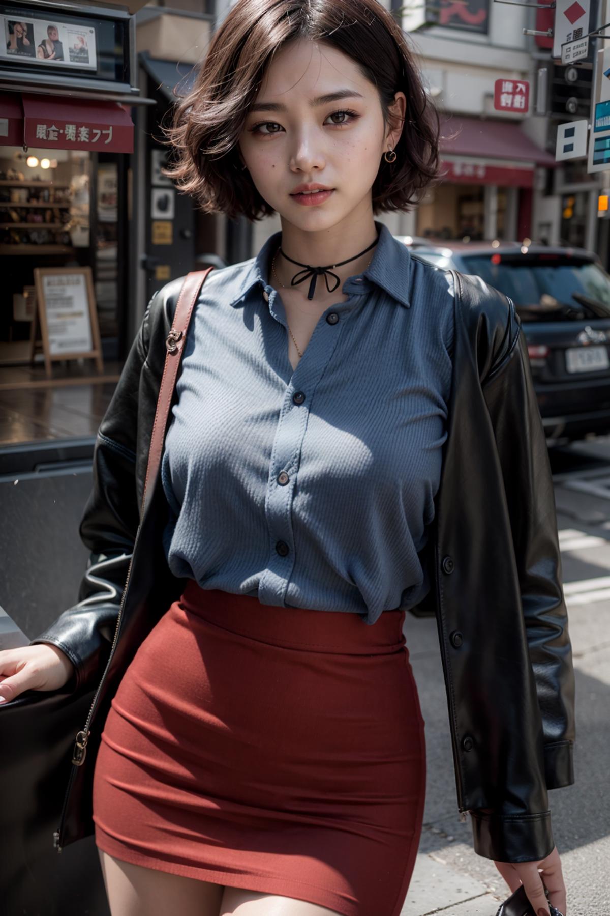 cotton pencil skirt\布材质铅笔裙 image by feetie