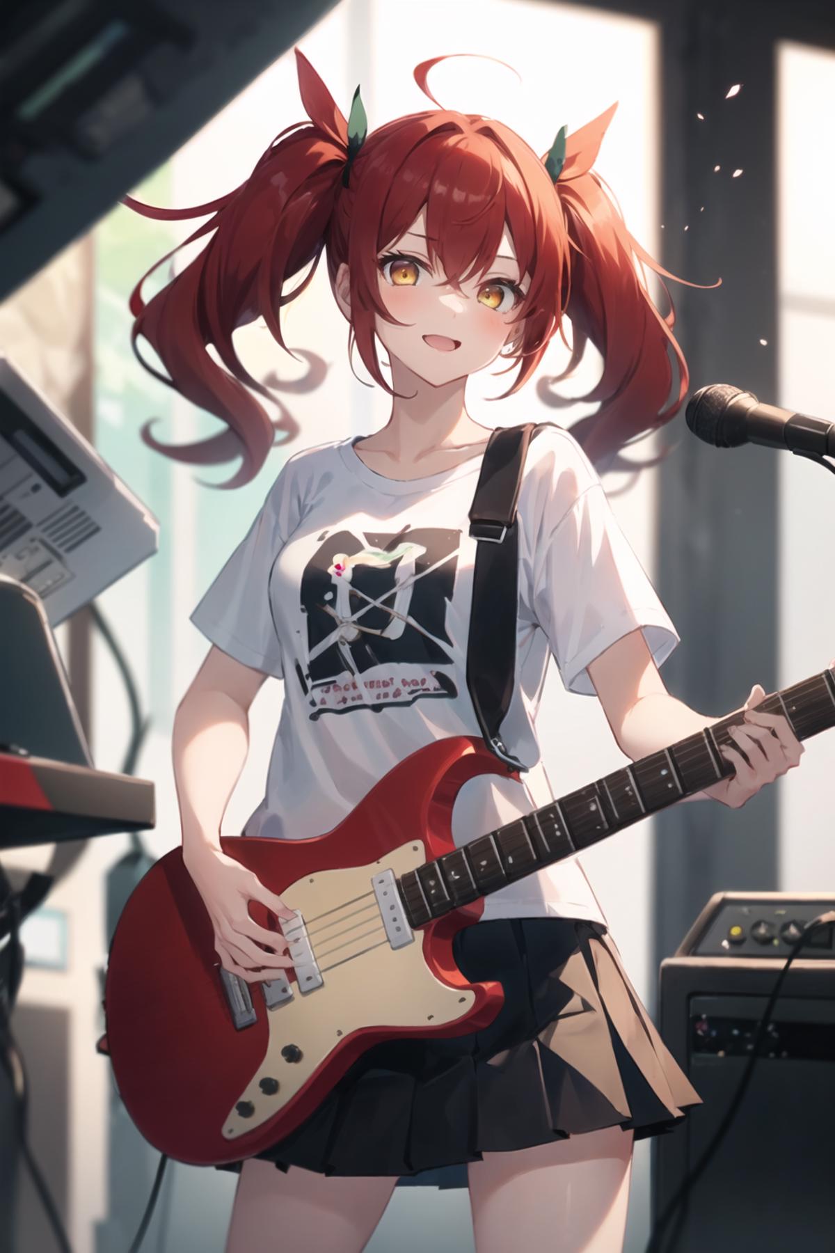 [OpenPose + Lineart] Playing Guitar image by BlazzzX4