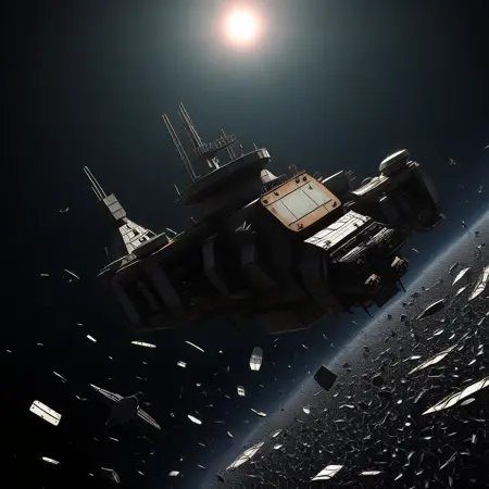 SPACESTATION AND DEBRIS 🌌 BY STX (SDXL)