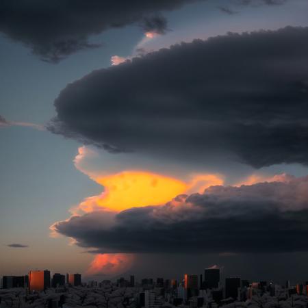 <lora:cumulonimbus_ofn:0.7>, cumulonimbus, clouds, 

Tokyo, sunset