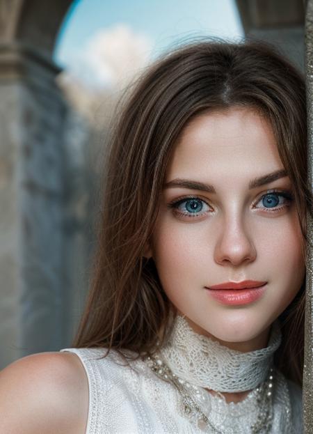 close up portrait of <lora:Marta_E_v1-10:0.99> Marta E, detailed eyes, detailed lips, (8k, high quality, shot on Hasselblad X1D II Digital),  <lora:add_detail:1>, <lora:ClothingAdjuster3:-0.6>, <lora:cleavage_000000100:-0.6>