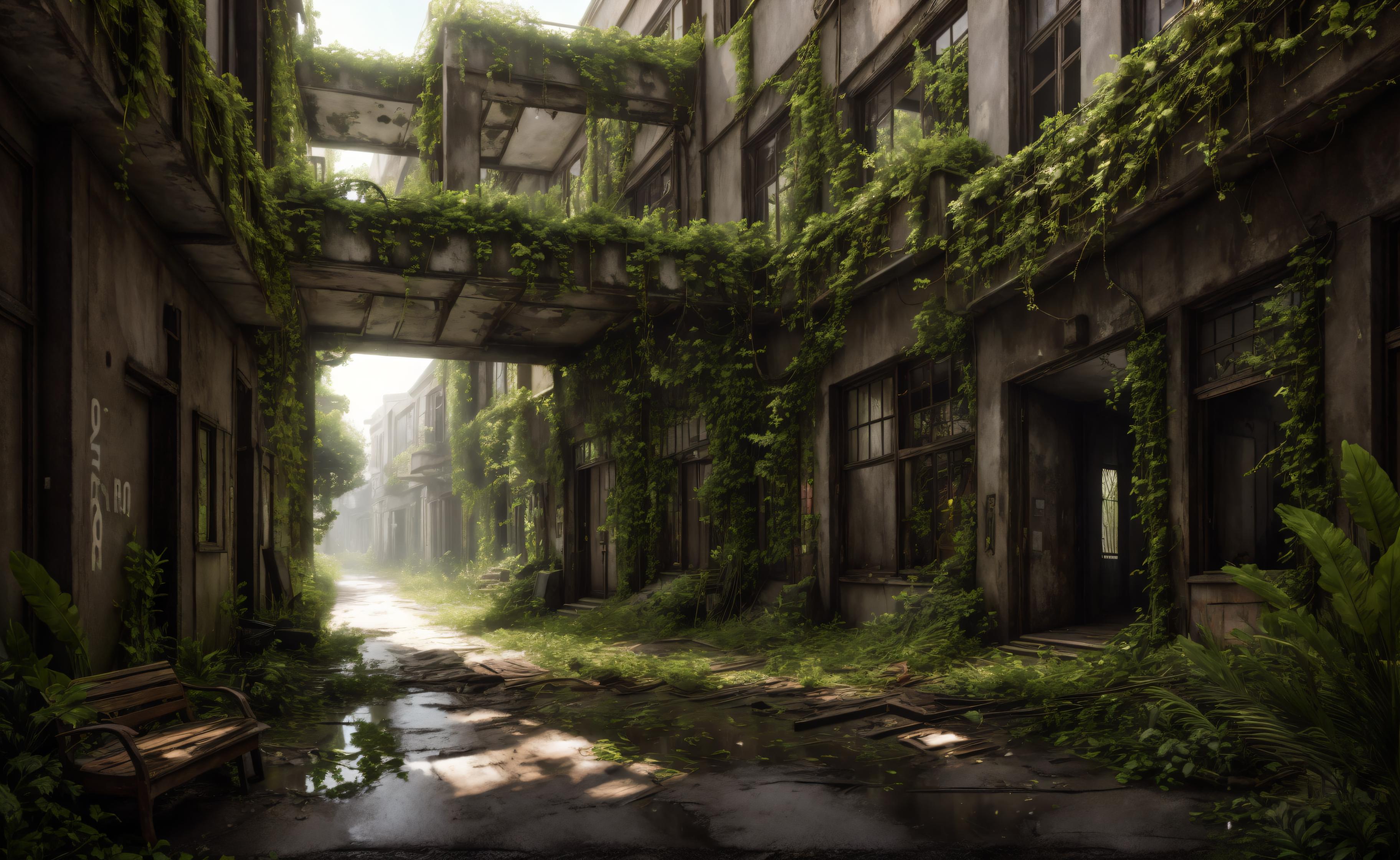 Old Time Post Apocalyptic Enviroment image by smoonHacker