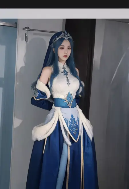 王者荣耀王昭君原皮冰雪之华cos