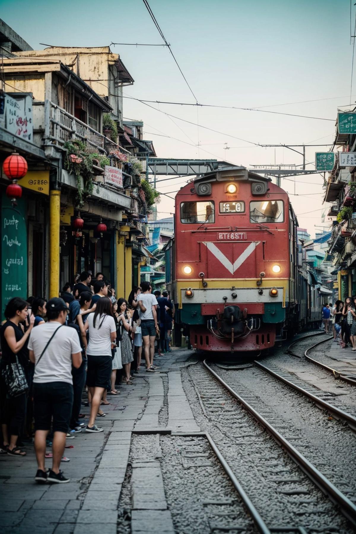 TQ - Railway Cafe in Hanoi | Cà phê đường tàu | Background LoRA image by TracQuoc