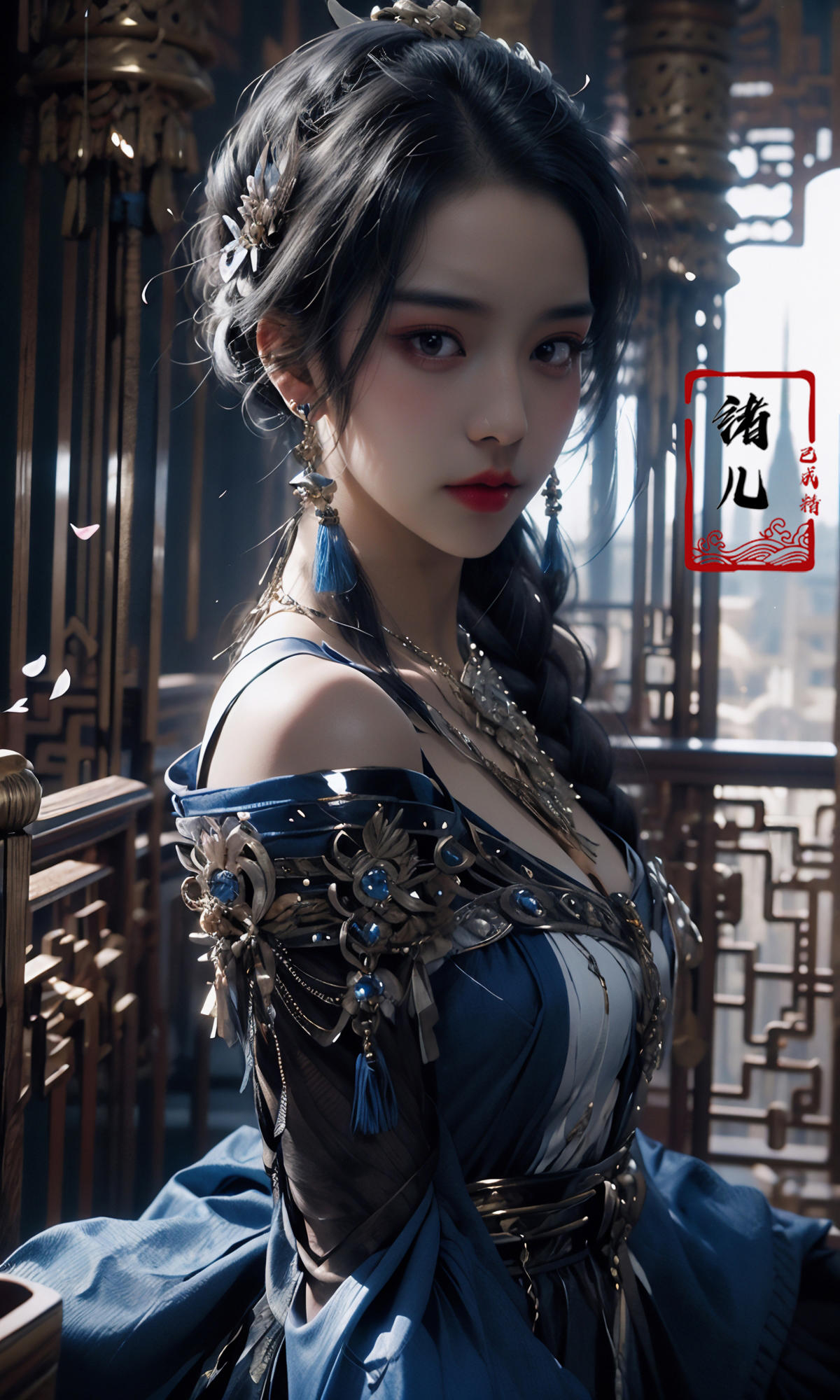 绪儿-绝美古风脸Beautiful antique face model image by XRYCJ