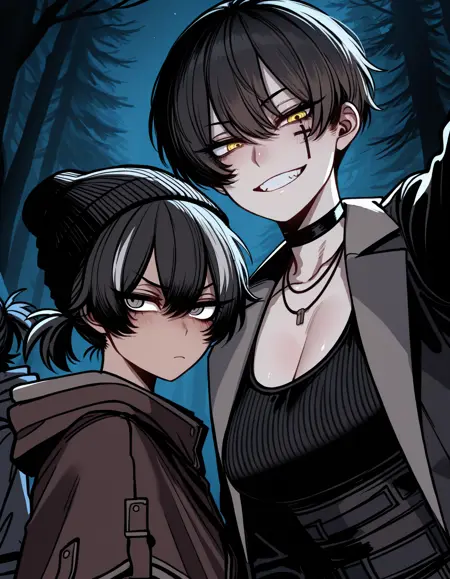 good + bad ending party / ratatatat74 characters and style