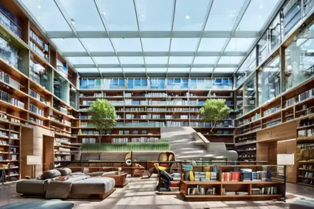 XSArchi_125图书馆+书房(工装)Library + Study (Commercial decoration)
