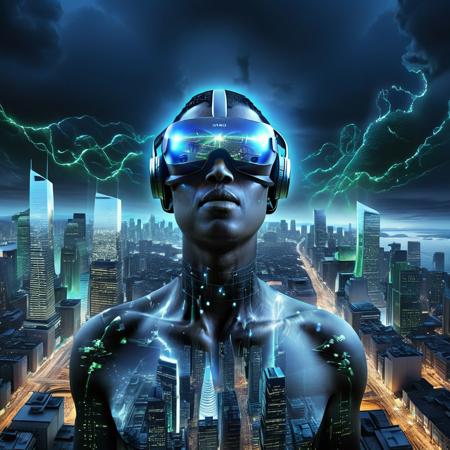 Ultra realistic full body color pencil drawn portrait of a double exposure, in the background the virtual reality depictions of Neom the Line City are shown; in the foreground rows of neuralinked bodies of global citizens are shown suspended, in the style depicted like that described in "The Organ Broker." Similar to the themes of the people used as batteries in the Matrix.
BREAK
Deep dark intense midnight blue  misty background,
Dark theme, dynamic lighting, (soft shadows), (soft focus),  (photo realistic), uhd, 8k