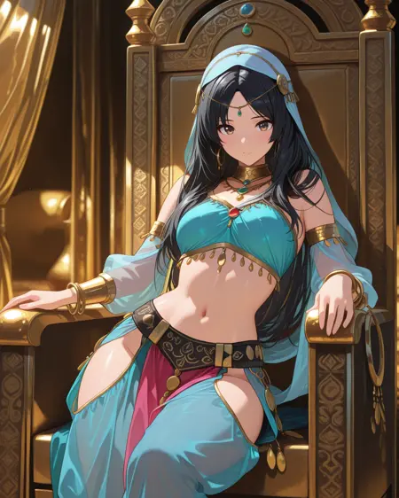 Dancer in Golden Room