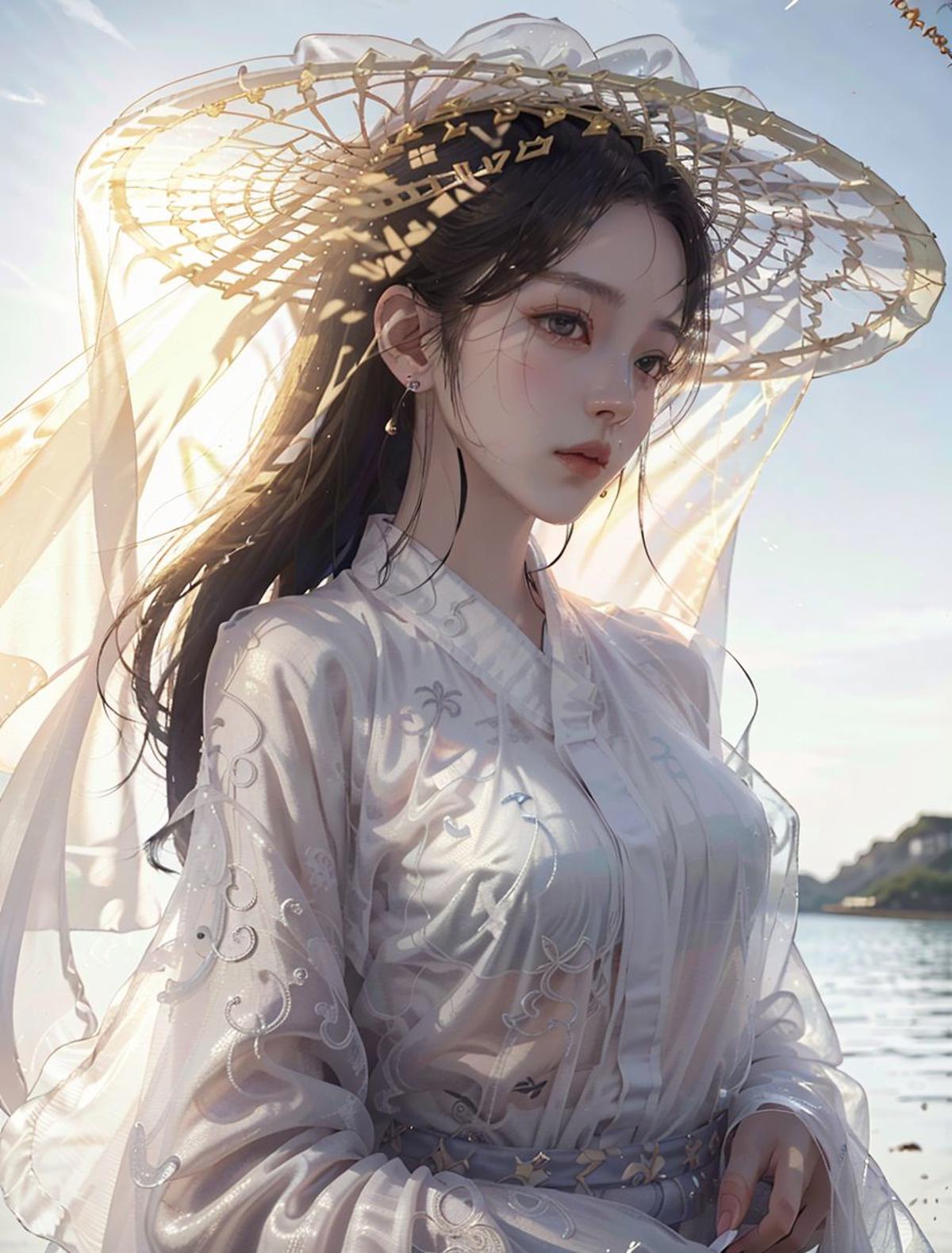 帷帽 | 幂篱 | 羃䍦 | 冪籬 | 浅露 | 淺露  image by ylnnn