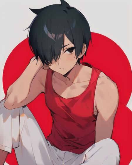 Kazuma red tank top