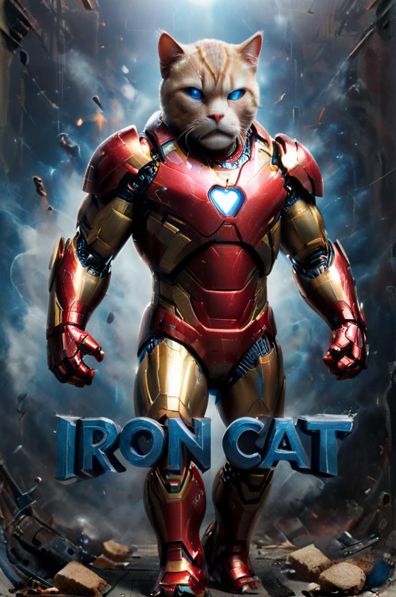 Iron Cat: A Cat in an Iron Man Suit