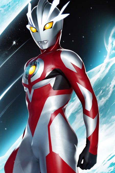 1boy,<lora:å¥½åç±³-Ultraman:0.85>,yellow eyes,Ultraman,bodysuit,