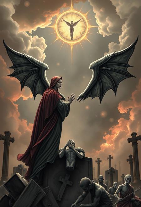 So glad to see you have overcome them,
Completely silent now with Heaven's help.
You've cast your demons out.
And not to pull your halo down,
Around your neck and tug you off your cloud,
But I'm more than just a little curious,
How you're planning to go about making your amends to the dead
