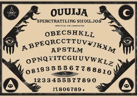 ouija , Spectral Guides: Reflect on the concept of spectral guides who assist in Ouija table communication, exploring the symbiotic relationship between seekers and the benevolent entities that facilitate connections:1.6, spectral guides:1.2, reflect:1.1, concept:1.1, spectral guides:1.1, Ouija table communication:1.1, symbiotic relationship:1.1, seekers:1.1, benevolent entities:1.1, facilitate connections:1.1.<lora:Ouija_sdxl:1.0>