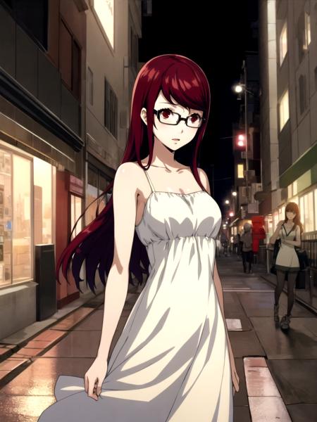 masterpiece, best quality, 1girl, solo, city, night, street lights, detailed background, cowboy shot, soejima shigenori
<lyco:dskasumi-v2_lc:1> <lyco:p5-anime_style_lc:0.6>