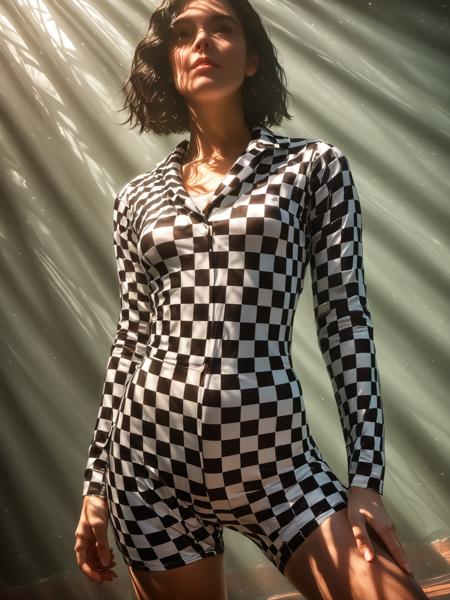 Checkered Bodysuit Pony-Panache V1