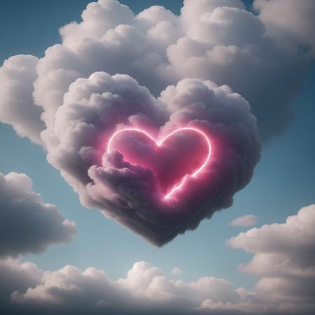 Heart Cloud Cloudy Love Sky Blue