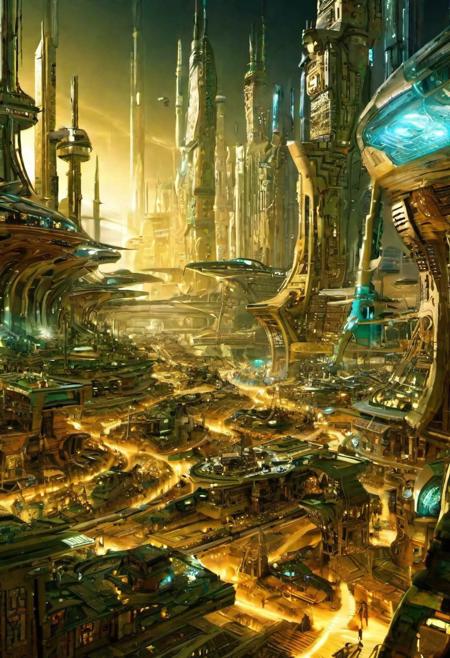 (An imaginary picture of the reappearance of future civilization:1.6),great lighting, OverallDetail, junkworld, BadDream, FastNegativeV2, elven architecture,  2077_Style,
(future civilization, future street, future buildings, future vehicle:1.6),
(circuit board:1.5)
(lots modern design housing on the spacecraft, masterpiece:1.5), future_urban, future_skyline,
(large file, super realistic, 4k, 8K, 16k, FHD, HD, VFX , perfect, photograpy, construction sales photograpy, Interior design, super high resolution, cinematic photography:1.2),   
(extra long shot, wide-angle lens, POV, DOF:1.1), 
(creeping fogs, dust shining in the light:1.4),
(amazing, mystery, Spectacular, Luxurious, elegance, perfect design, harmonious color:1.1),
(nion light, tron, Signboard light box | Advertising screen | TV wall | Neon advertising:1.4),
fashion design, Modern, Modernism, mystery, Spectacular, Luxurious, elegance, perfect design,
(industrial:**|mechanical:**|gritty:**|metallic:*|sci-fi:**|future:**|Organicism:**_style),
[Metal|Leather|Flash|Neon|Glass|Screen|carpaint_Detailed Texture: 0.7]
[[urban landscape:**|moon:**|nature landscape:**:|changeable cloud:**]:0.75],
[skyscraper:**|building:**|viaduct:**|future city:**|MRT:**|park:**|neon sign:**_urban landscape::0.85],
(blurred background:1.4),
[(background, more_details:0.3), (more_details:0.6), (more_details:0.8),
(more_details:1.2):0.65],