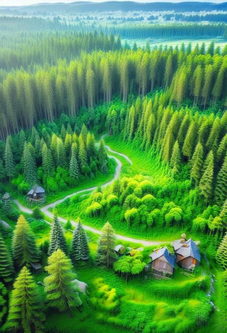 Forest, no people, ultra detailed, scenery,32k, UHD, vivid colors, high quality, sharp focus.