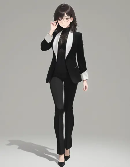 Clothing: Lace suit