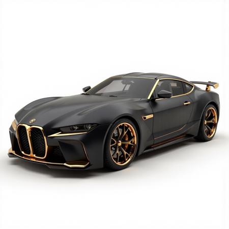 Matte Black & Metallic Gold Flux Style LoRA V1