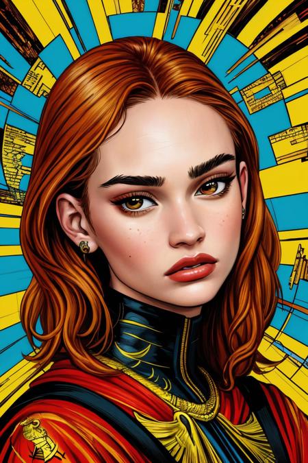 (comic, graphic illustration, comic art, graphic novel art, vibrant, highly detailed:1.15), oil painting style portrait of <lora:sd15_LilyJames_locon_64_v1-000016:1> LilyJames, face, eyes, mathematical symbols