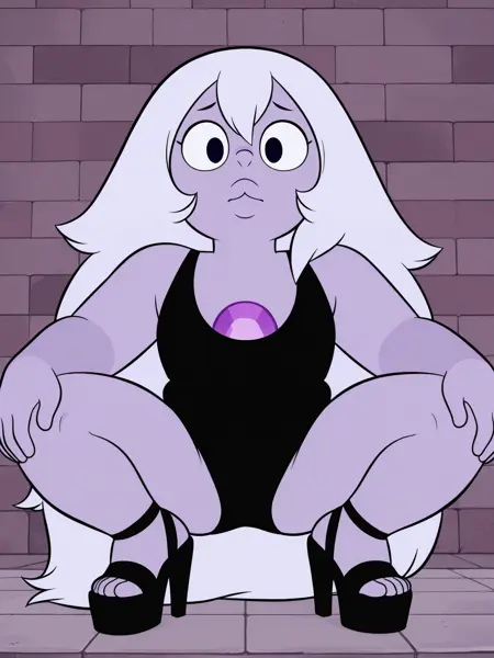 Amethyst (Steven Universe) PonyDiffusionXL/illustriousXL "COMMISSION"