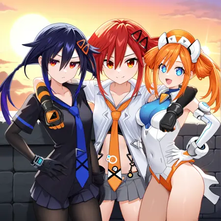 Uzume - Hyperdim. Neptunia (14 Outfits/3 Forms) (Pony+IL)