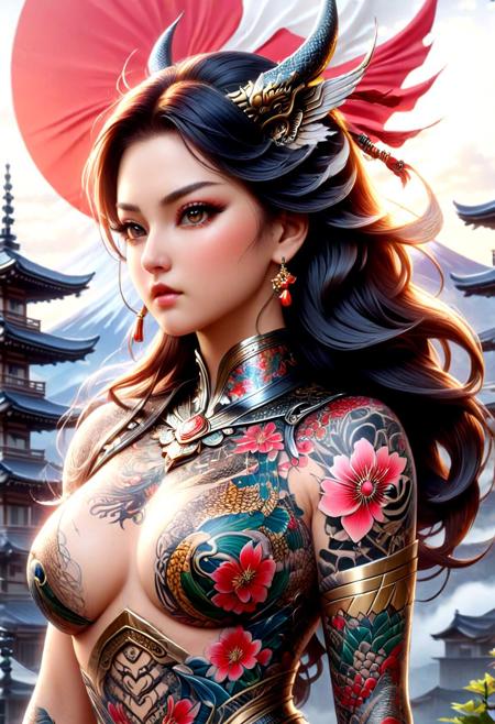 masterpiece,HDR,trending on artstation,sharp focus,high contrast,8K,Hyper-detailed,intricate details,cinematic lighting,  <lora:add-detail-xl:1>, HDA_female masturbationV1.2, swedish, american girl, freckles, ninja
Super detailed masterpiece 8k, realistic, 1 girl, (beautiful face)++ A girl, (showing off her entire back with superb Japanese dragon tattoo), yakuza style, bright colors, dragon, cherry blossoms, Mount Fuji, geisha god Wind Squad Red Sunwave is simply a work of art and so much more. Fills the entire back. Close-up on her back, contrasting with the girl's beautiful lines on a simple Japanese style background (((japanese flag))) text logo, text behind on flag with words, "Ninja" and((( "PLEASE ADD BUZZ"))) with ninja in background hidden, 
epoch_5:1.0> ,EPIrezumiWorld, cyberpunk, cyberpunk,mechanical parts , tattoo, irezumi, portrait of a young woman, long dark hair and an angular face with a scar across the chin. cowboy hat, daring and bold, con - artist and spy, beautiful, rpg, dnd, artgerm, highly detailed, otk spanking, 2girls, 21 years old, sexy female, 1girl spanking 1girl, white skin, braided long blonde hair, red hair, outdoors, dress, panty pull , pants pull, spanking, spanked, red butt