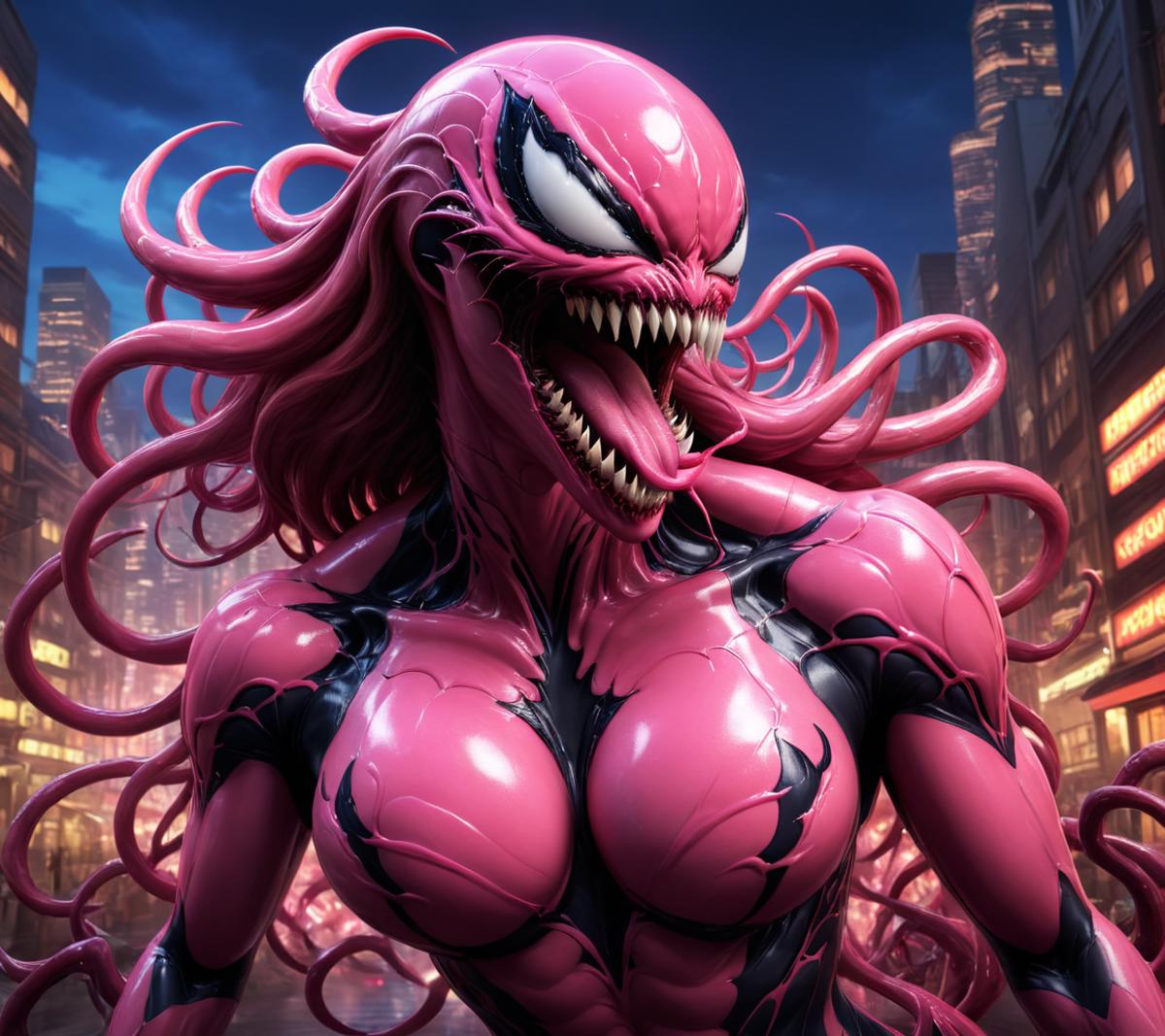 Symbiote Sisterhood: She-Venom & Co 🕷️🖤 image by idle