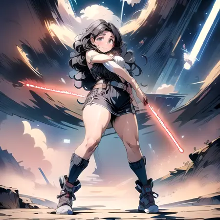 Jedi pose and lightsabers 3