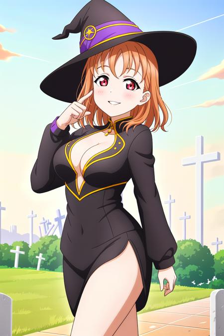 1girl, high_quality, 8k, masterpiece, (round_pupil:1.2), vivid_colors, (high_quality_eyes:1.2),
(graveyard:1.2),  (outside:1.2), 
looking_at_viewer, (standing:1.2),
blushed, smile,
(witch:1.2), (witch_hat:1.2), (long_sleeves:1.2), (long_black_dress:1.2),
hips, thighs, cleavage,
(slightly_big_breasts:1.3), short_hair, ahoge, (sexy_body:1.2)
ADDBASE
1girl, high_quality, 8k, masterpiece, (round_pupil:1.2), vivid_colors, (high_quality_eyes:1.2),
(graveyard:1.2),  (outside:1.2), 
looking_at_viewer, (standing:1.2),
blushed, smile,
(witch:1.2), (witch_hat:1.2), (long_sleeves:1.2), (long_black_dress:1.2),
hips, thighs, cleavage,
(slightly_big_breasts:1.3), short_hair, ahoge, (sexy_body:1.2) <lora:skschika:0.7>