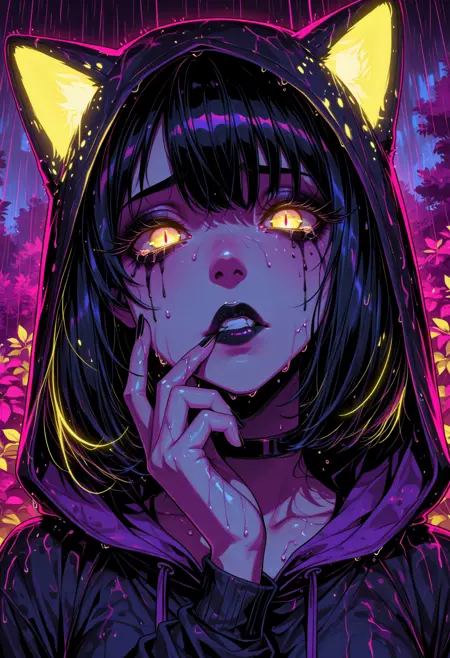 Retro neon style [FLUX+SD+XL+Illustrious-XL+Pony]