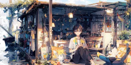 日系场景/Japanese scene illustration/日系シーンイラストです/生活感 Lora